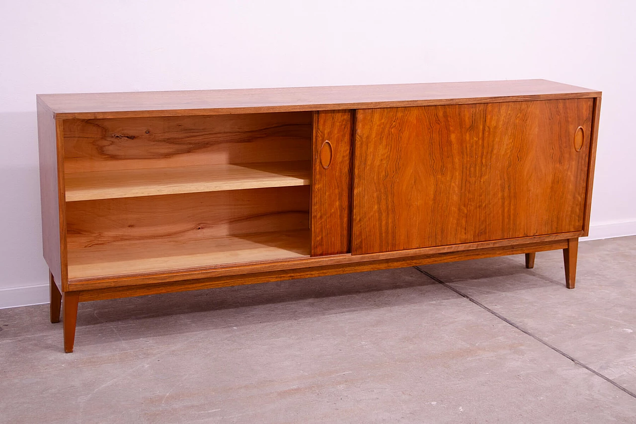 Walnut sideboard by Sedláček and Vyčítal for Dřevotvar, 1960s 16