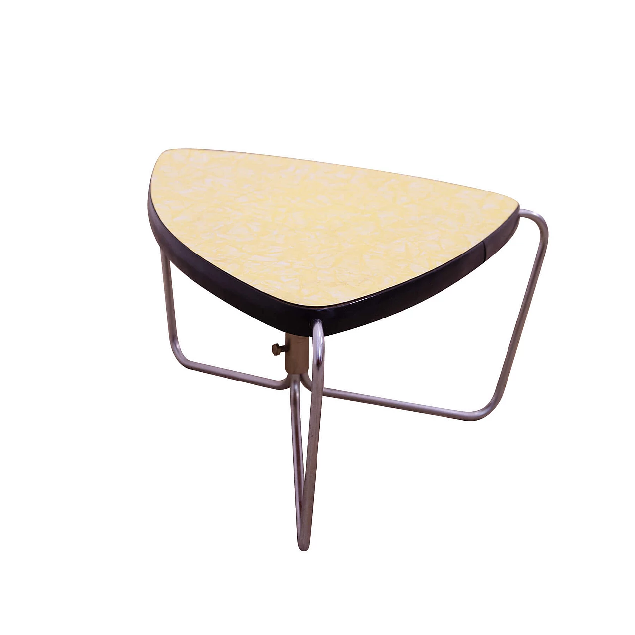 Chromed metal and formica plant stool by Kovona, 1960s 1