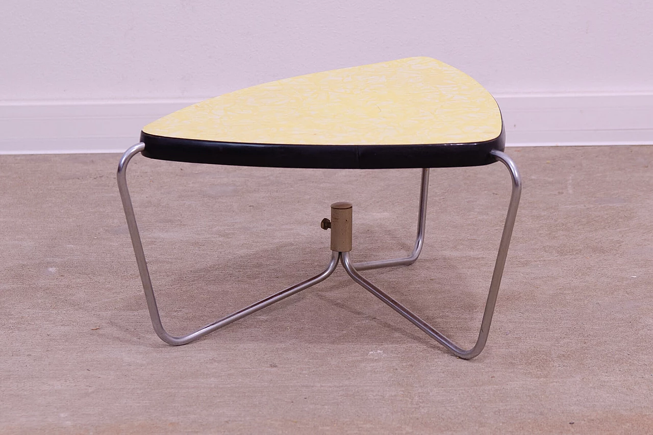 Chromed metal and formica plant stool by Kovona, 1960s 3