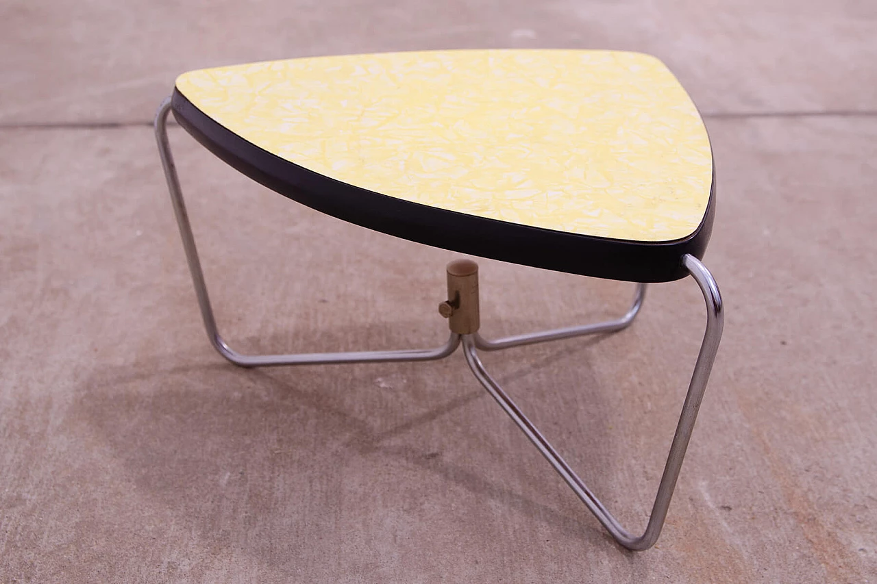 Chromed metal and formica plant stool by Kovona, 1960s 4