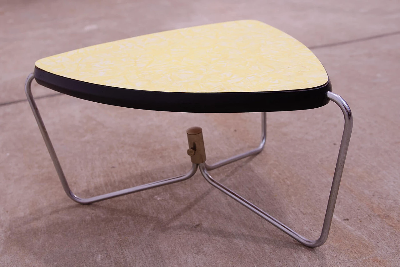 Chromed metal and formica plant stool by Kovona, 1960s 5