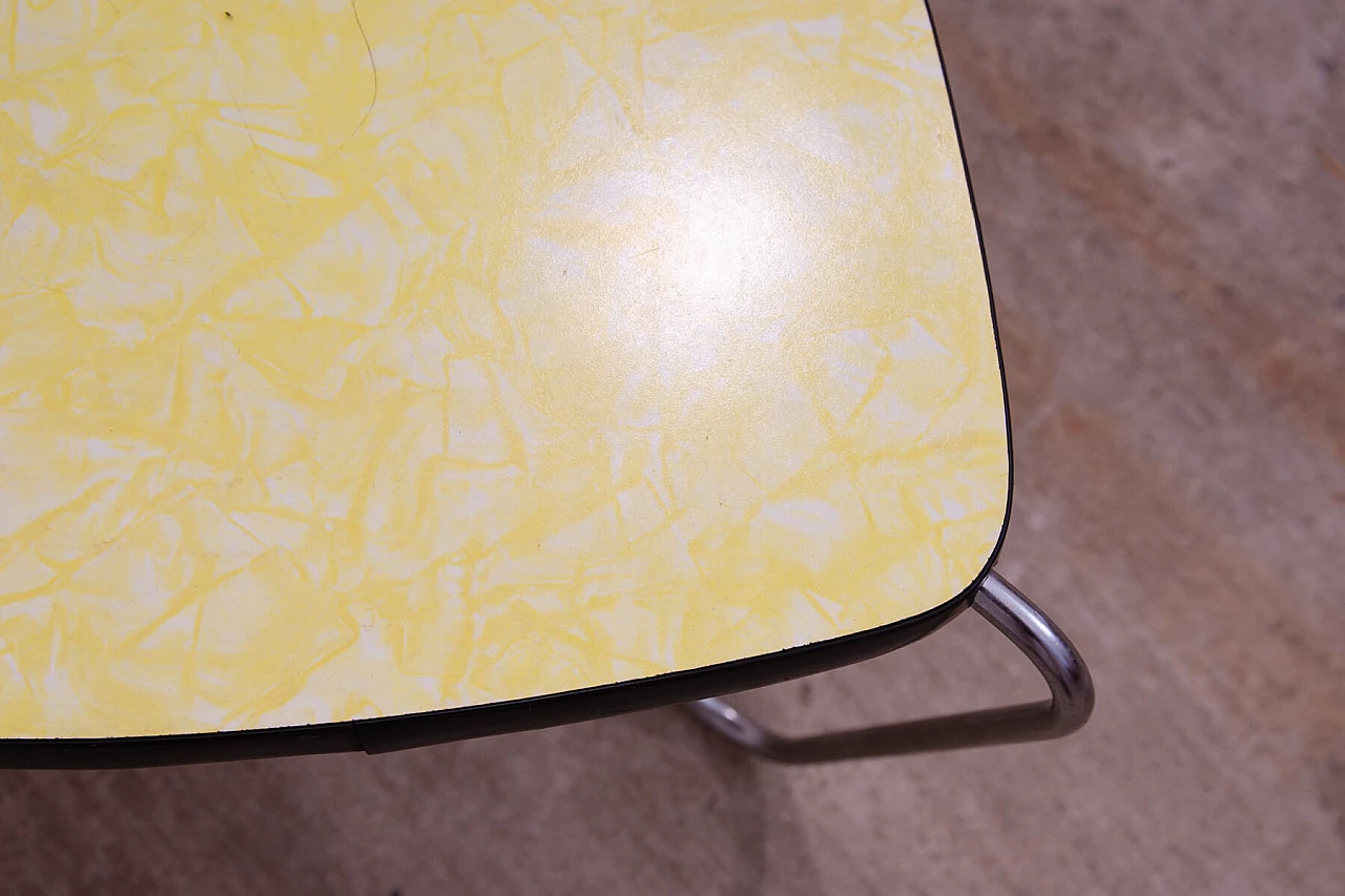 Chromed metal and formica plant stool by Kovona, 1960s 7