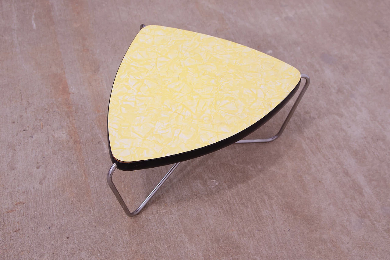Chromed metal and formica plant stool by Kovona, 1960s 8