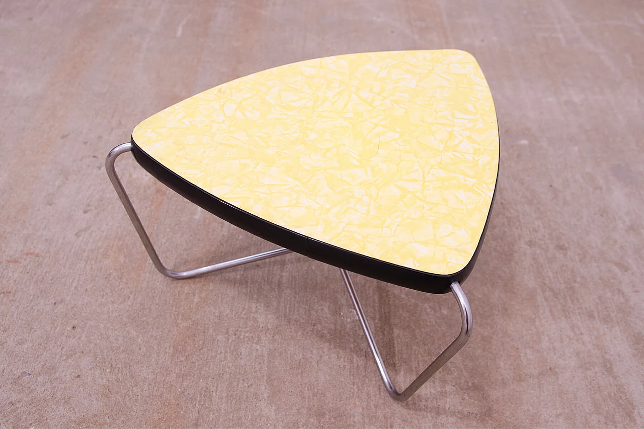 Chromed metal and formica plant stool by Kovona, 1960s 12
