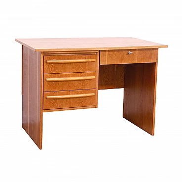 Scrivania cecoslovacca in faggio, anni '70