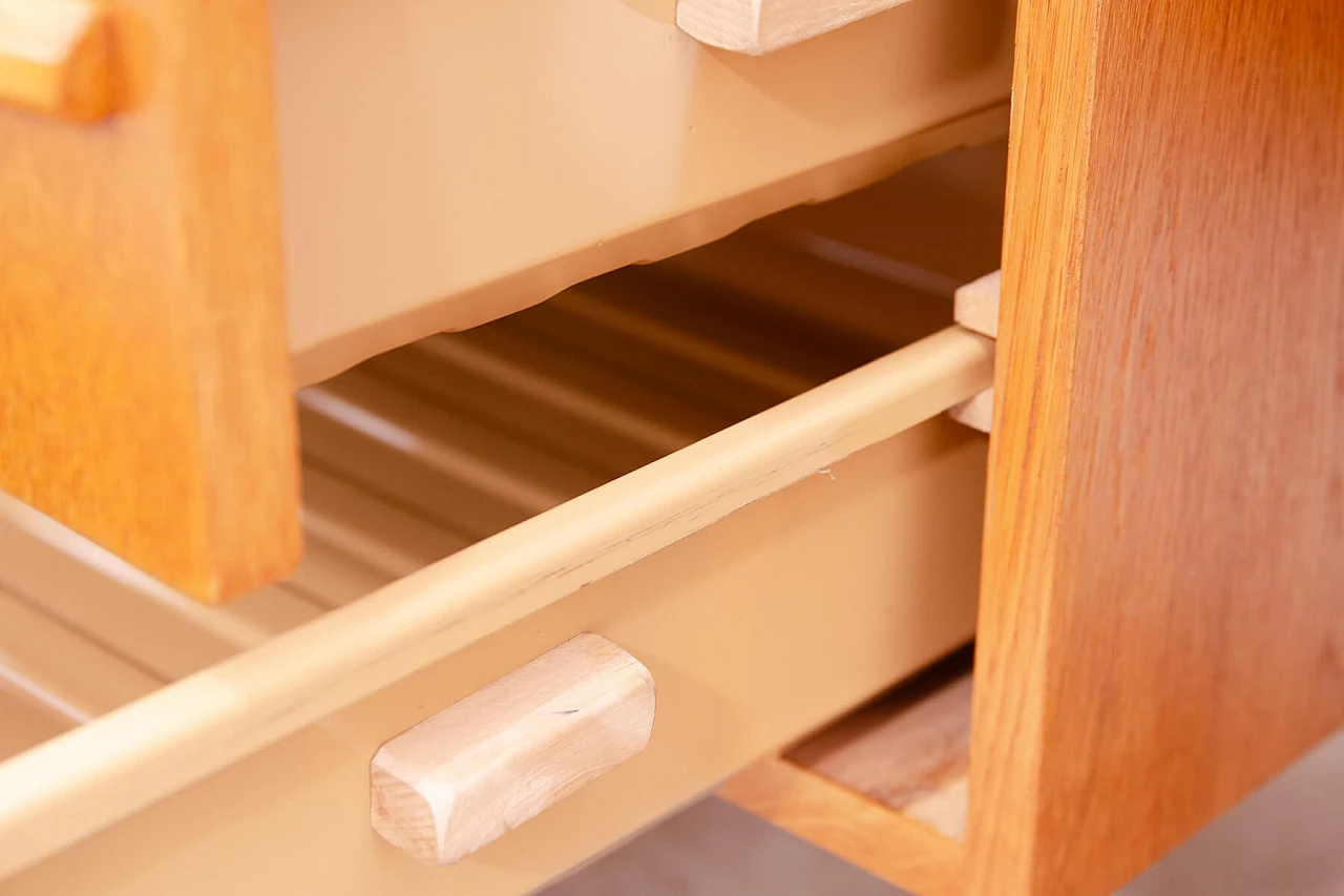 Scrivania cecoslovacca in faggio, anni '70 17