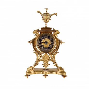 Gilt bronze mantel clock, third quarter 19th century