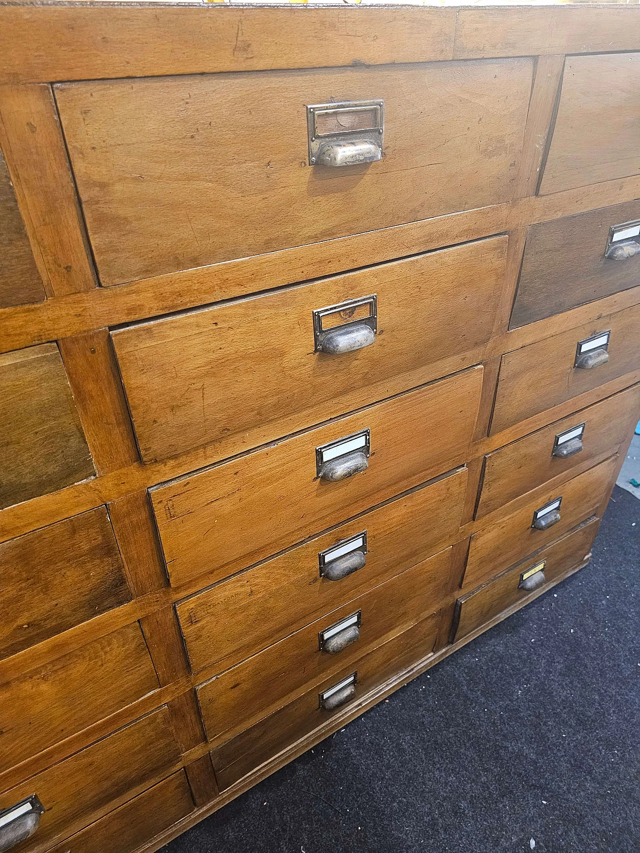Lombard cherry wood store chest of drawers, early 20th century 2