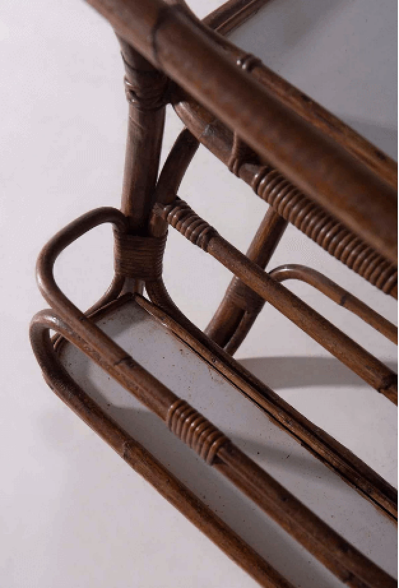 Bamboo and formica bar cart, 1950s 7