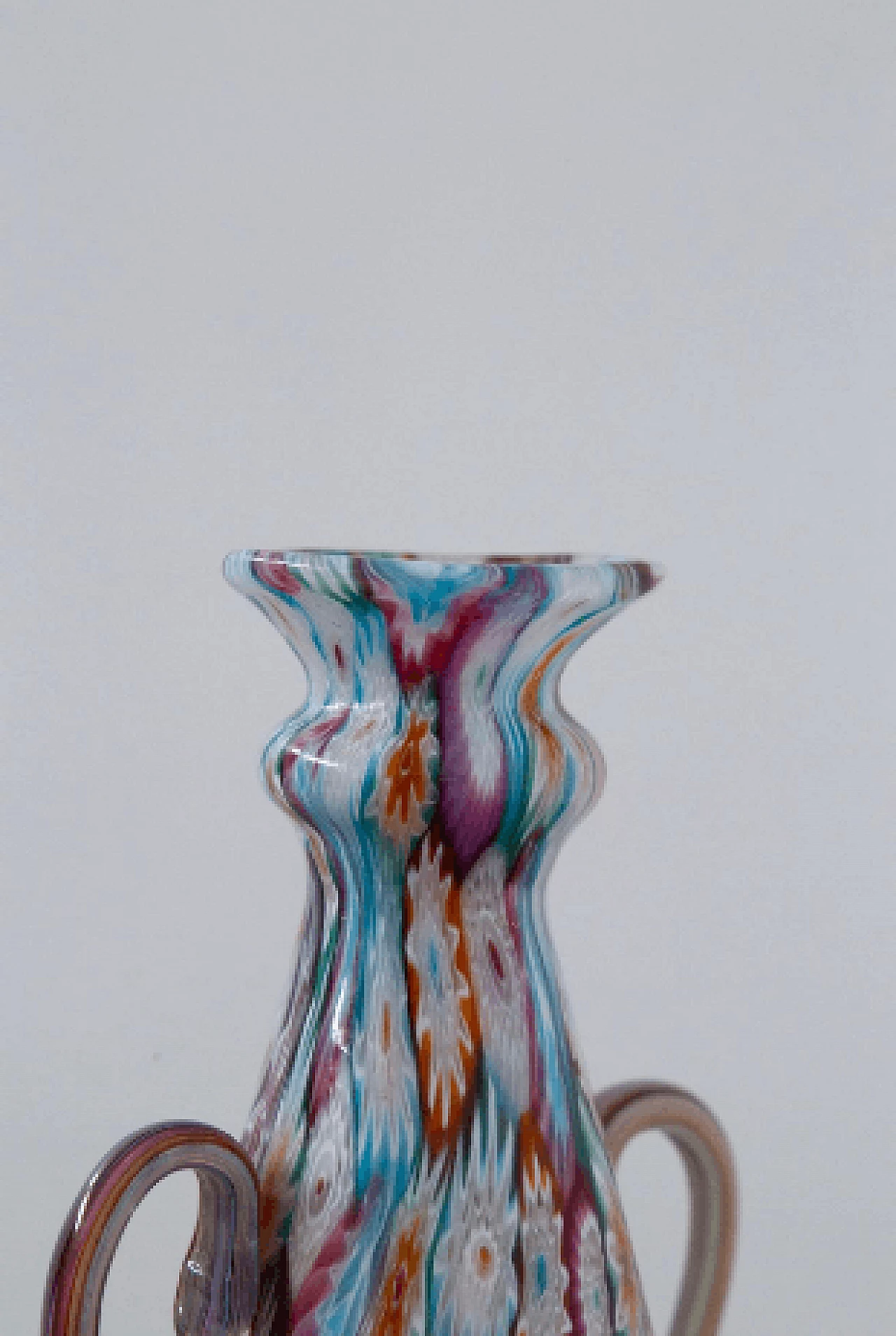 Millefiori Murano murrine glass vase by Fratelli Toso, 1920s 7