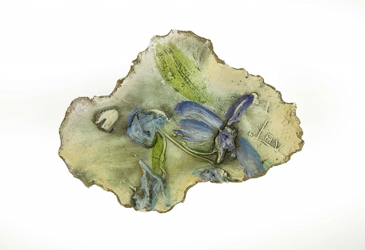 Posacenere in terracotta dipinto a mano, anni '70 2