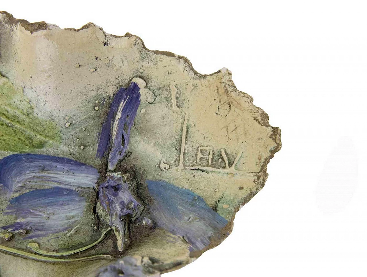 Posacenere in terracotta dipinto a mano, anni '70 4