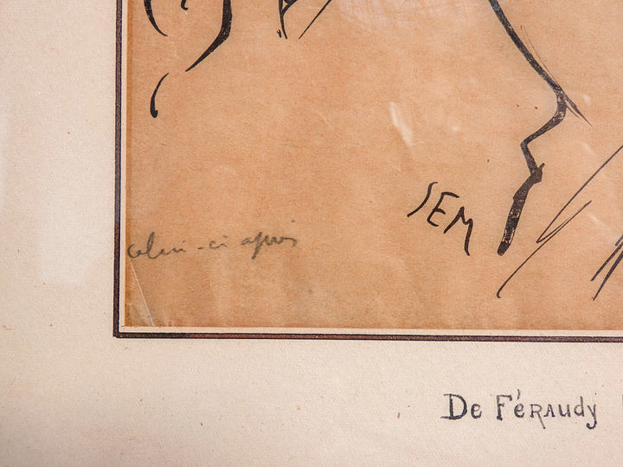 Georges Goursat SEM, M. de Féraudy et M. Leconte, disegno su carta, inizio '900 5
