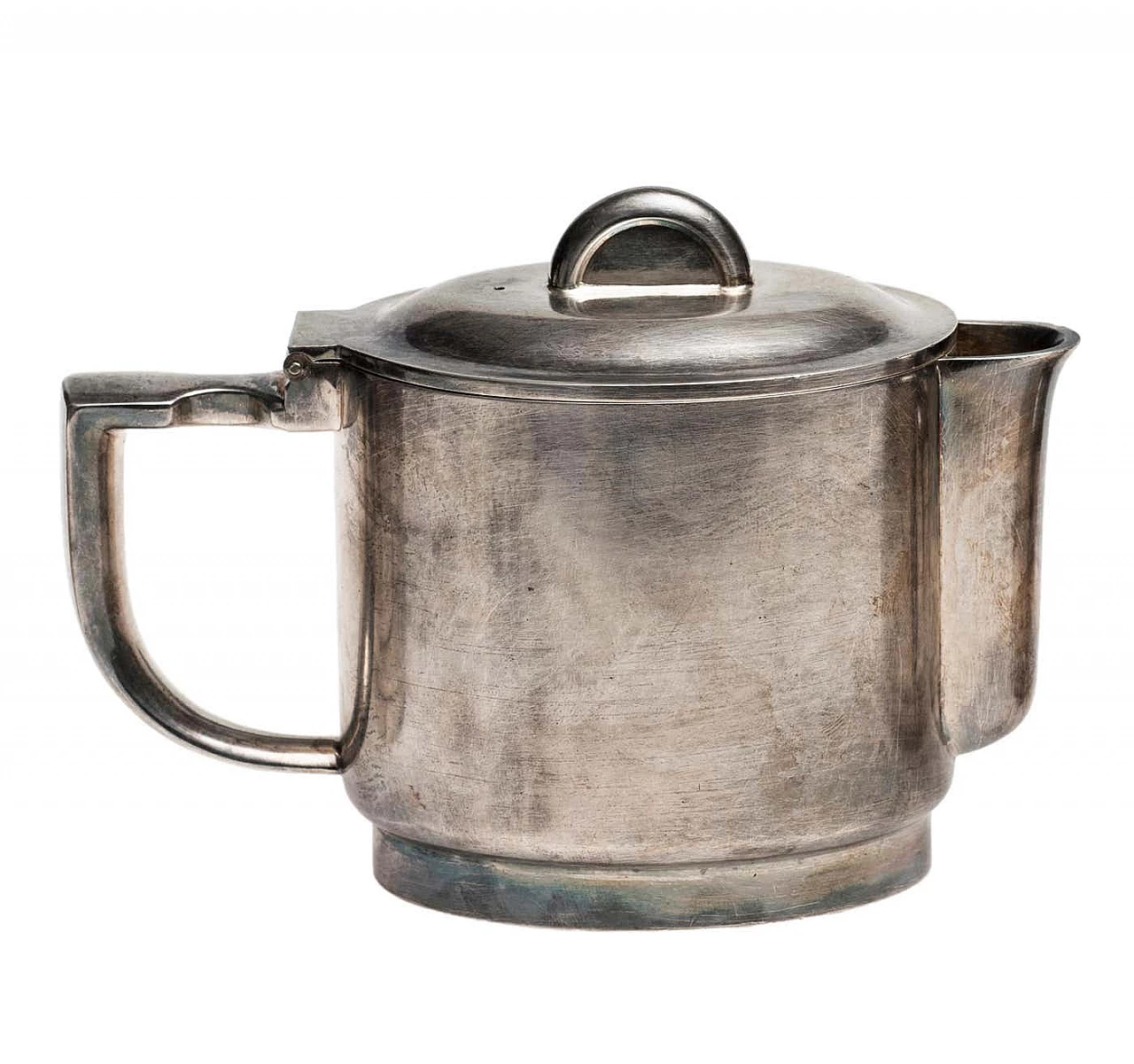 Silver-plated coffee pot, cream jug and sugar bowl by Giò Ponti and Arthur Krupp Berndorf, 1930s 2
