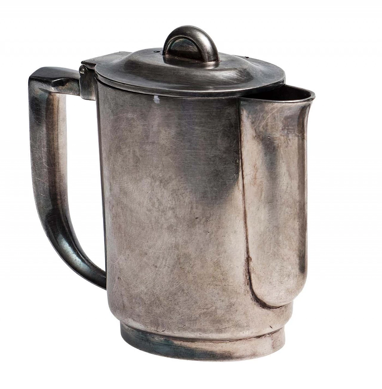 Caffettiera, lattiera e zuccheriera placcate in argento di Giò Ponti e Arthur Krupp Berndorf, anni '30 4