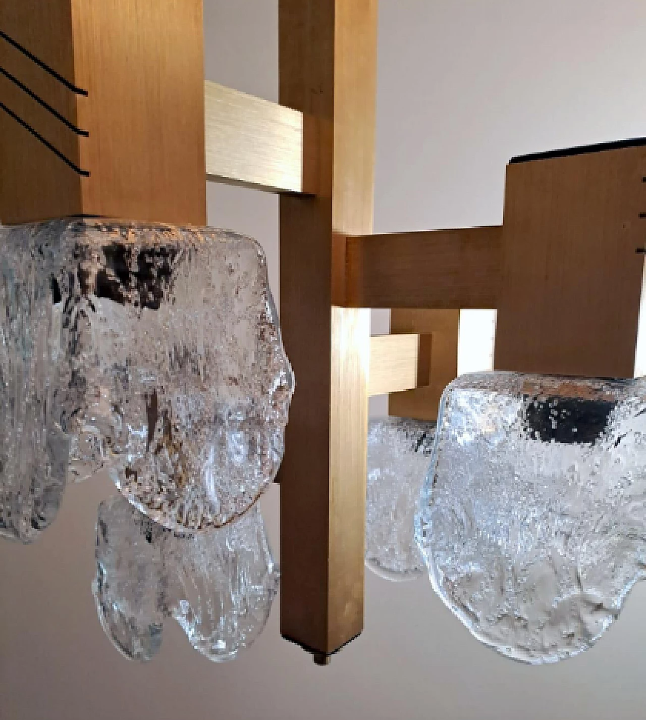Anodized aluminum chandelier in the style of Gaetano Sciolari, 1960s 7