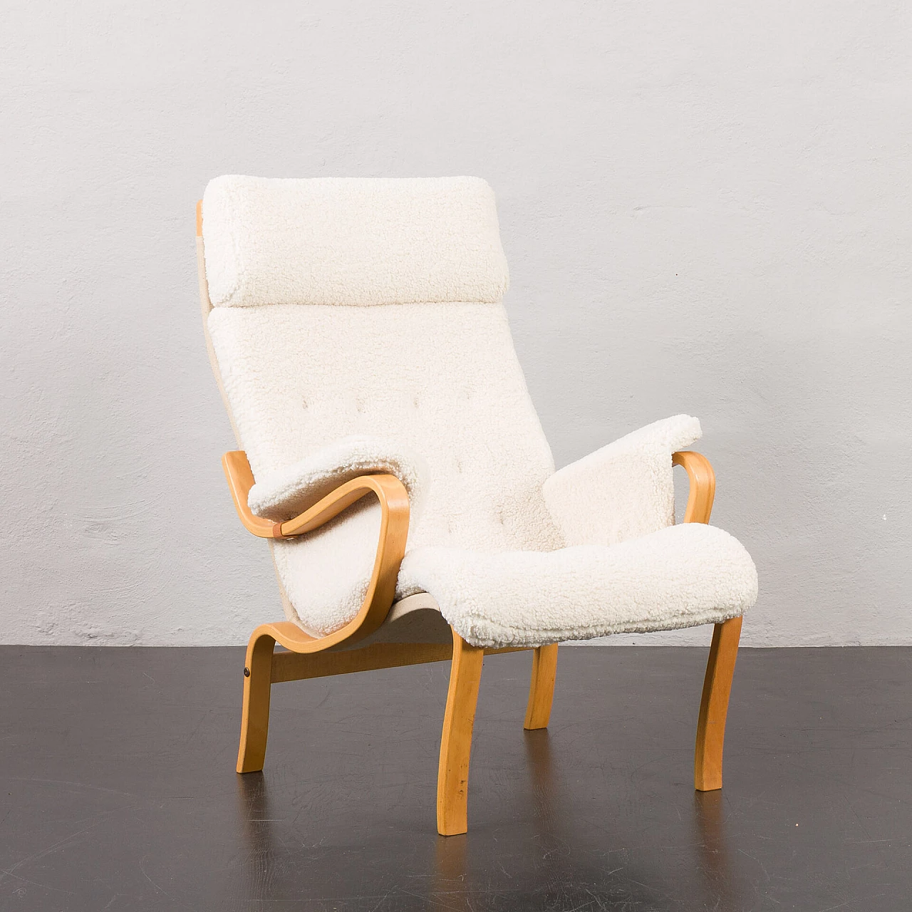 Danish armchair in the style of Bruno Mathsson, 1970s 1