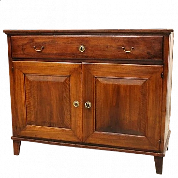 Emilia-Romagna Directoire solid walnut sideboard, late 18th century