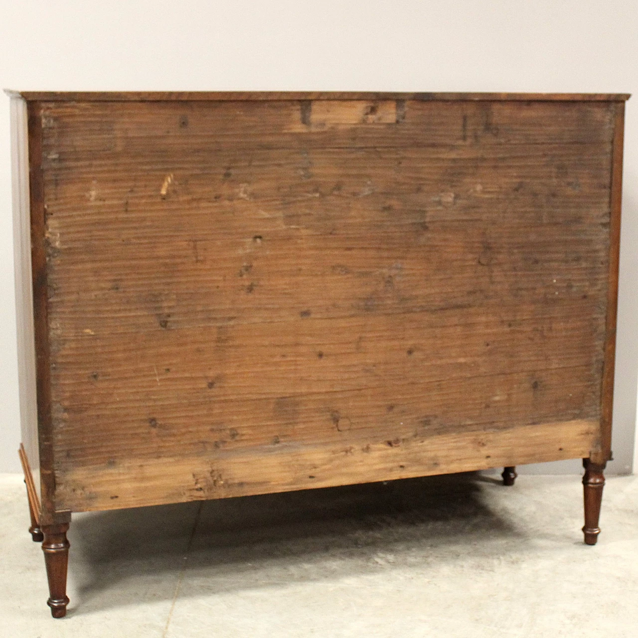 Lombard Directoire solid walnut sideboard, late 18th century 5