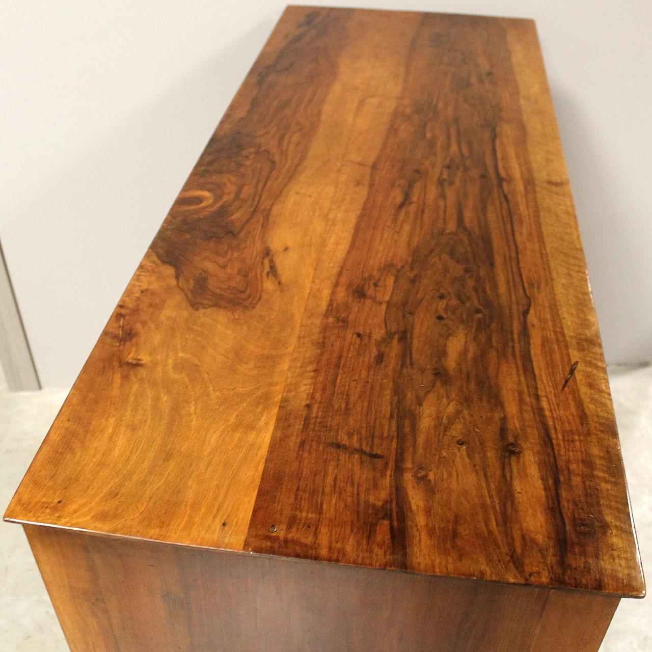 Lombard Directoire solid walnut sideboard, late 18th century 6