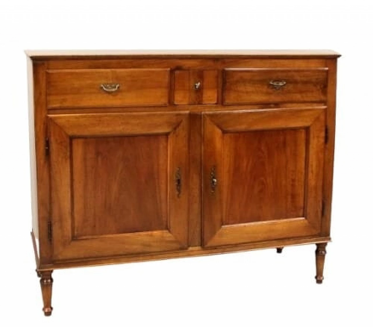 Lombard Directoire solid walnut sideboard, late 18th century 11