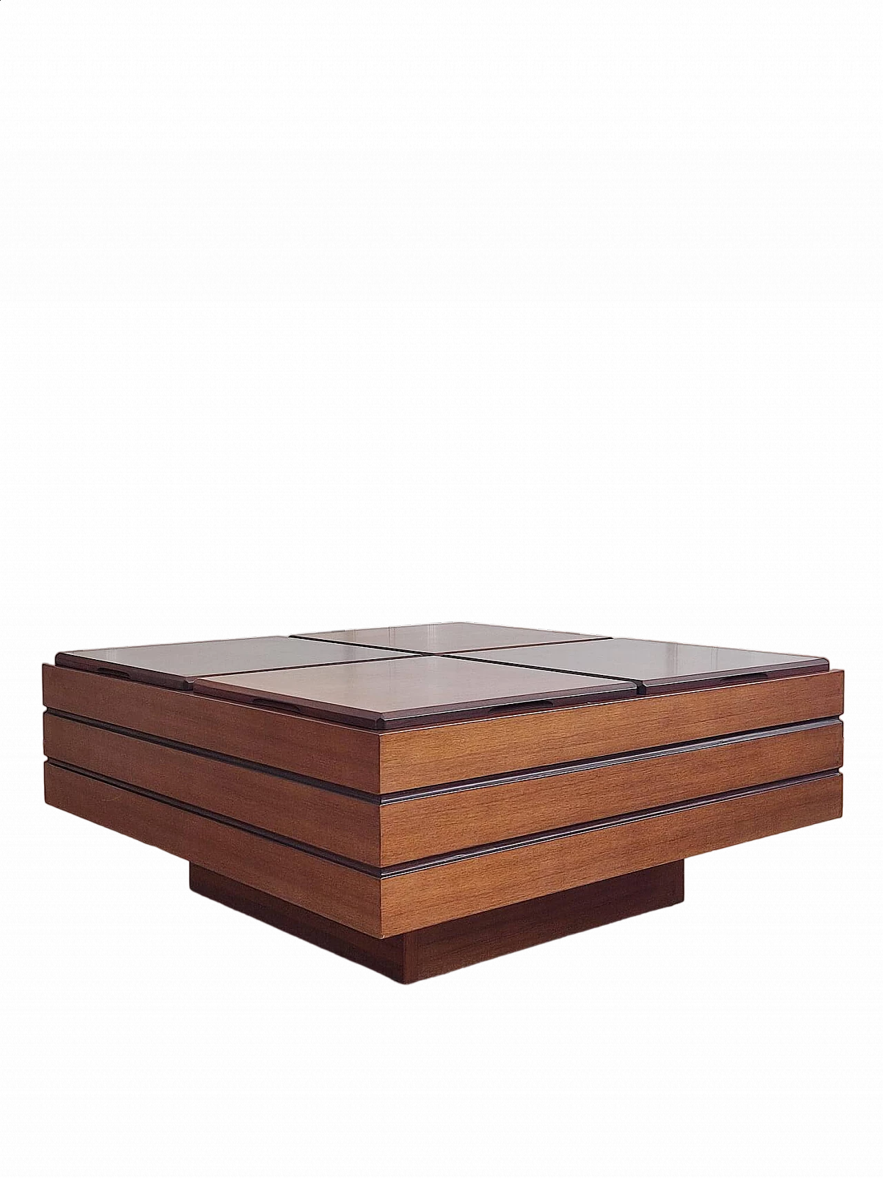 Tavolino in teak di Carlo Hauner per Format, anni '60 9