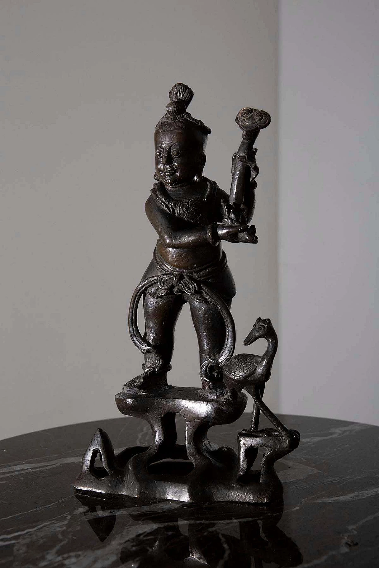 Chinese Taoist figure in bronze, 16th century 2