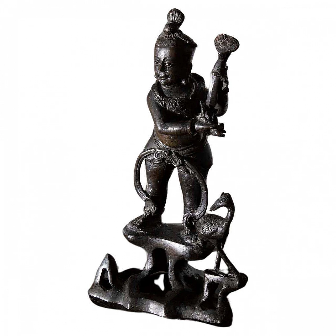 Chinese Taoist figure in bronze, 16th century 11