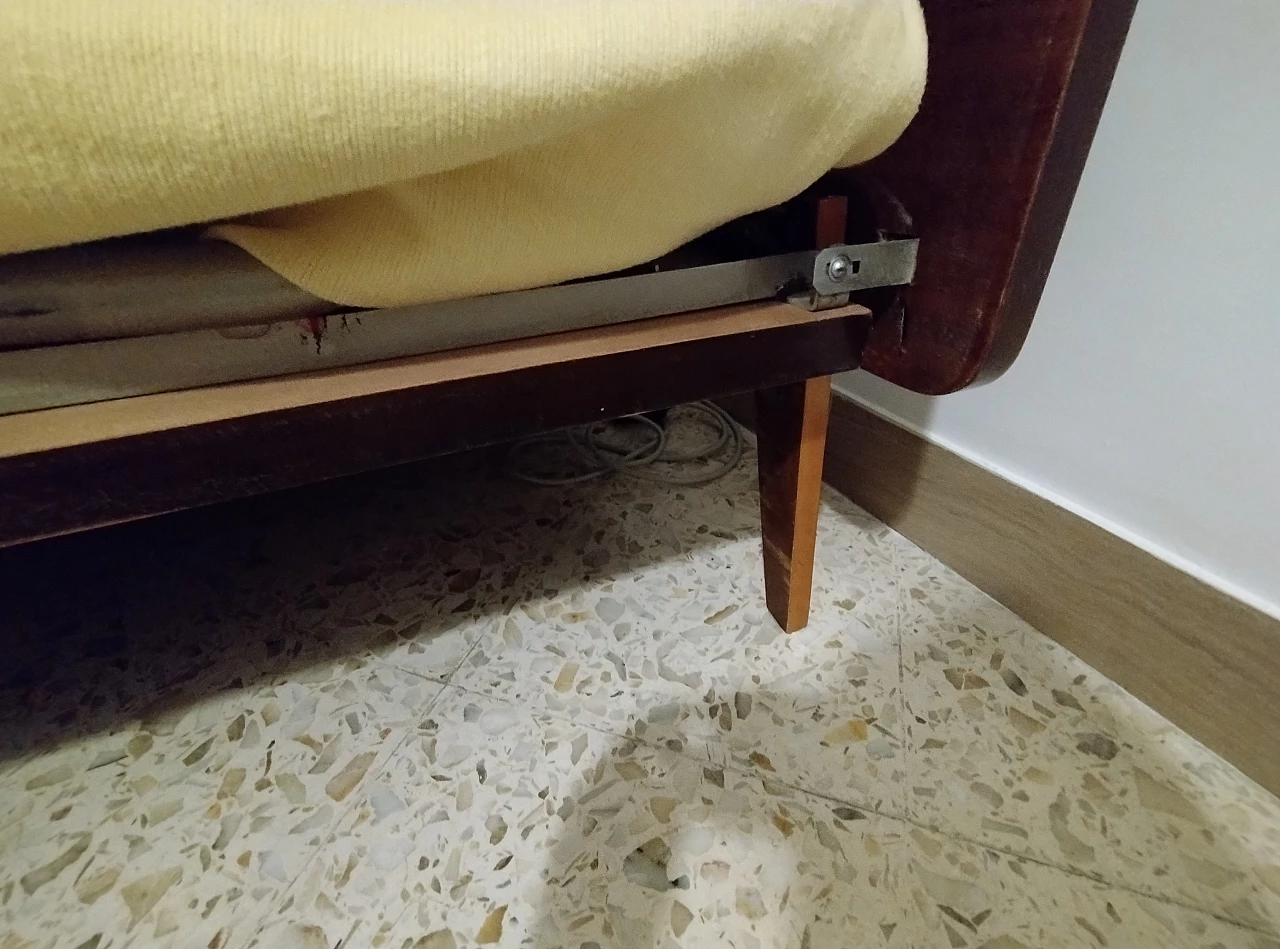 Mobile in legno con letto apribile di Antonio Gorgone, anni '50 8