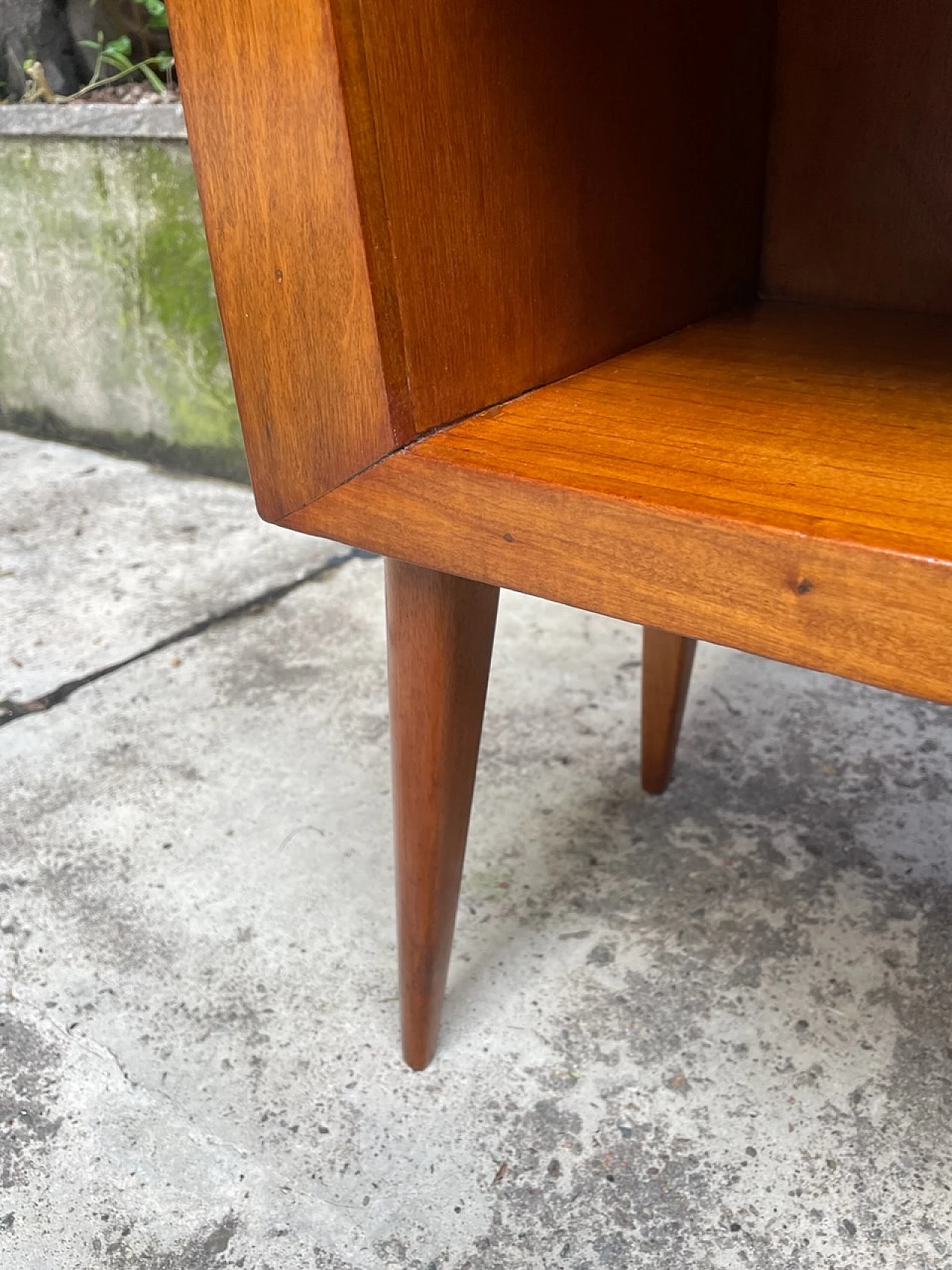 Walnut sideboard with open compartments, 1950s 14