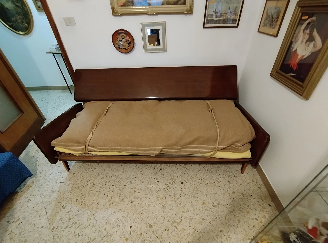 Mobile in legno con letto apribile di Antonio Gorgone, anni '50 16