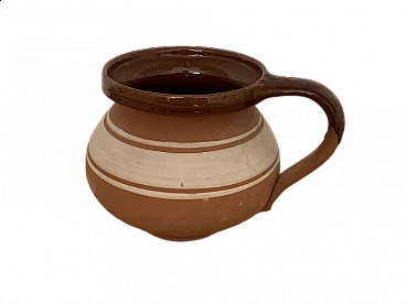 Hungarian glazed ceramic pitcher, 1950s