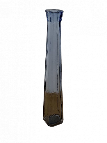 Vaso in vetro blu, anni '80