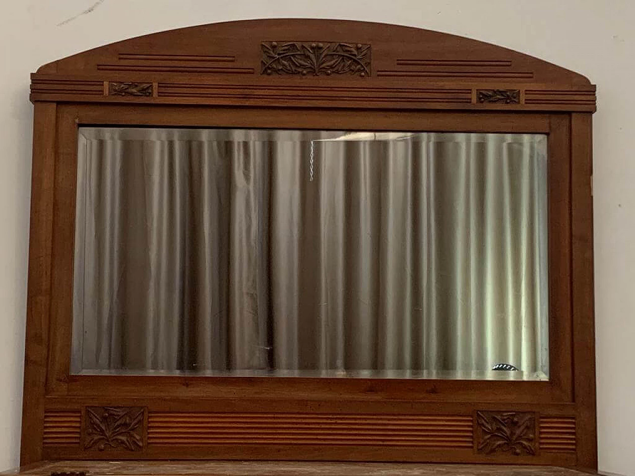 Credenza Art Nouveau con specchio in ciliegio, fine '800 14