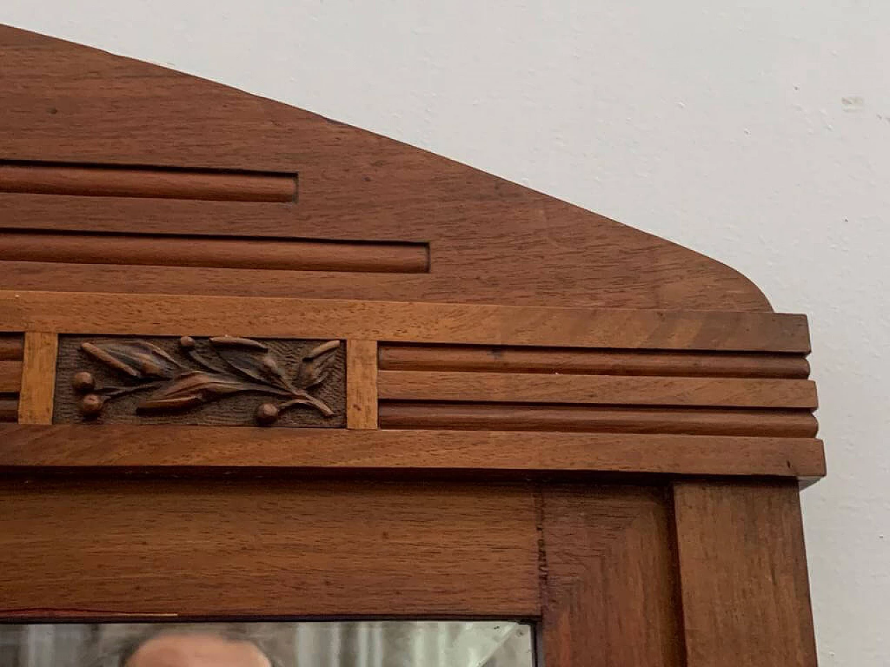 Art Nouveau cherry wood sideboard with mirror, late 19th century 17