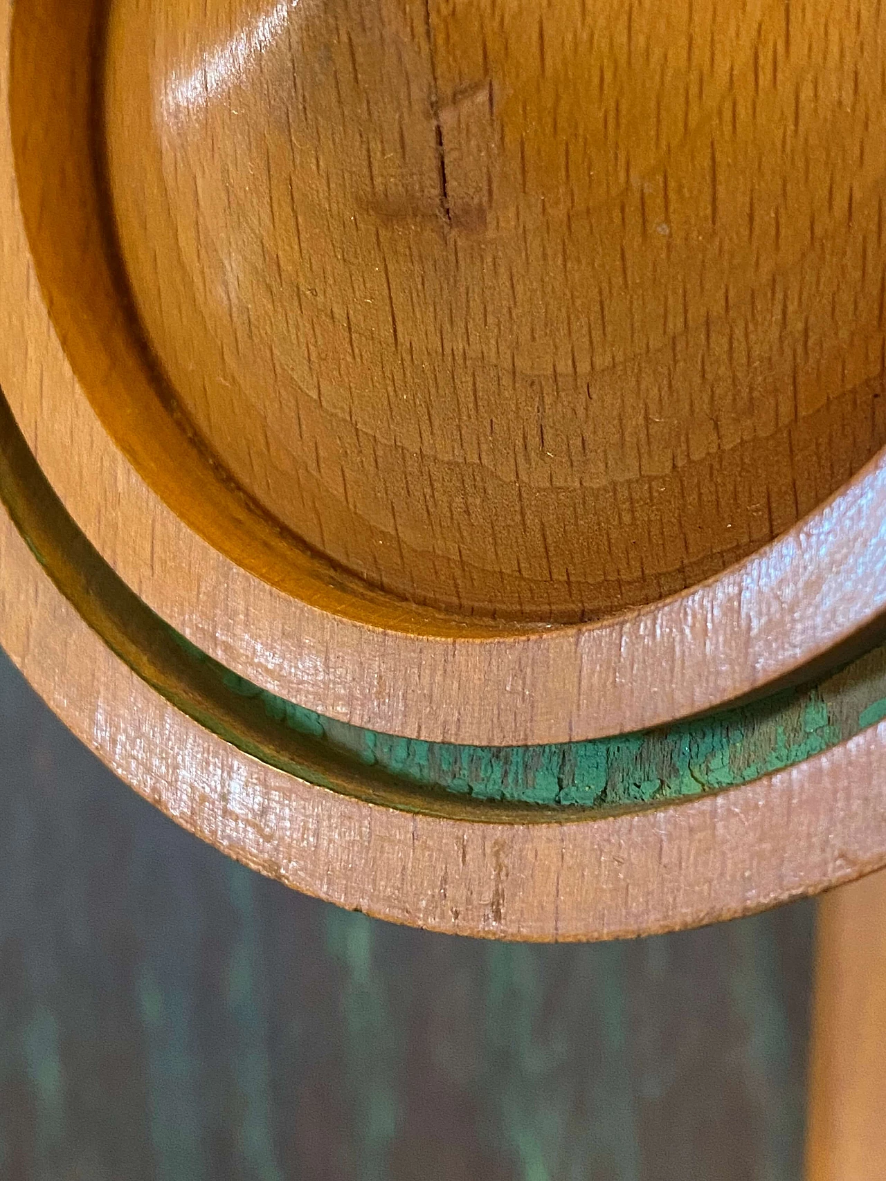 Art Deco wood coat rack with umbrella stand and hat rack, 1930s 9