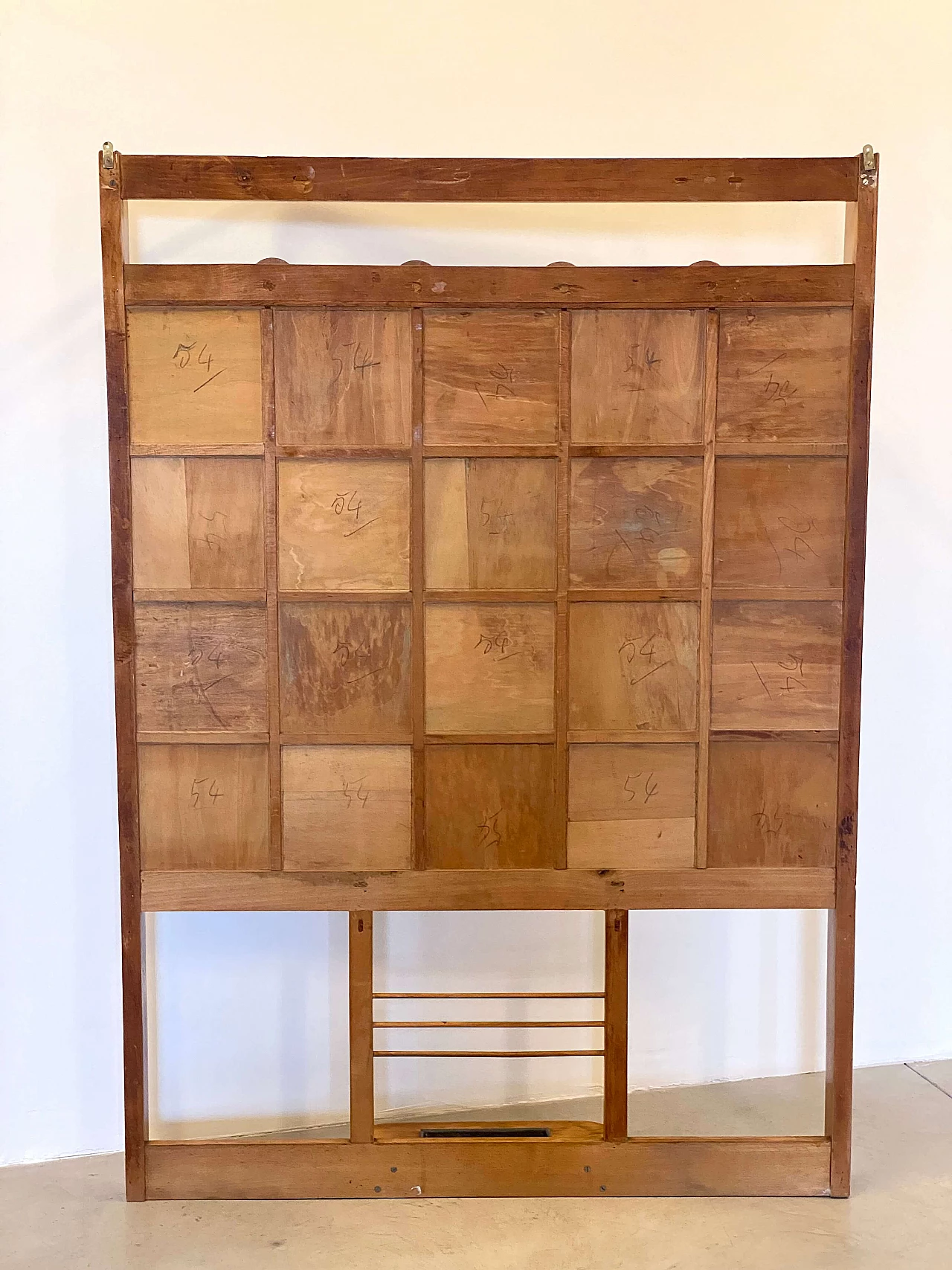 Art Deco wood coat rack with umbrella stand and hat rack, 1930s 11