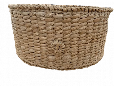 Cestino ovale intrecciato, anni '80
