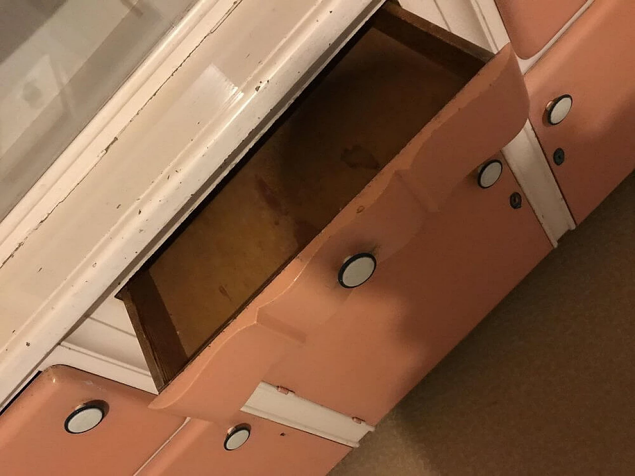 Buffet Art Déco ungherese in legno con vetrina, anni '30 6