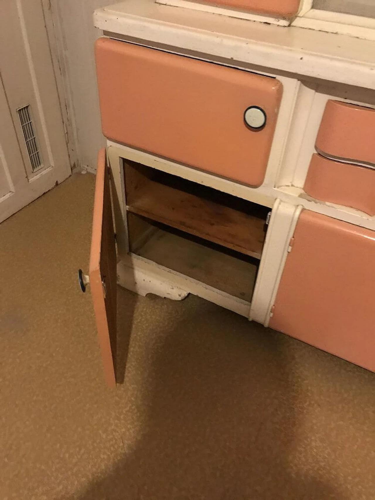 Buffet Art Déco ungherese in legno con vetrina, anni '30 10