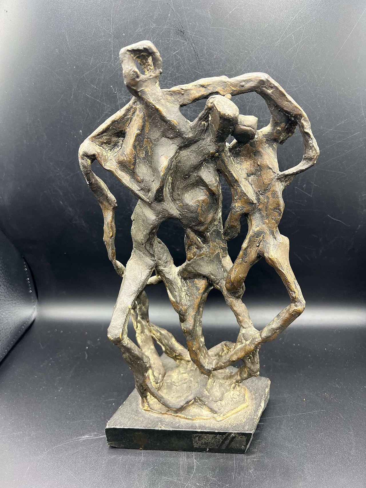 Enzo Sciavolino, Figure, scultura in bronzo a cera persa, 1959 1