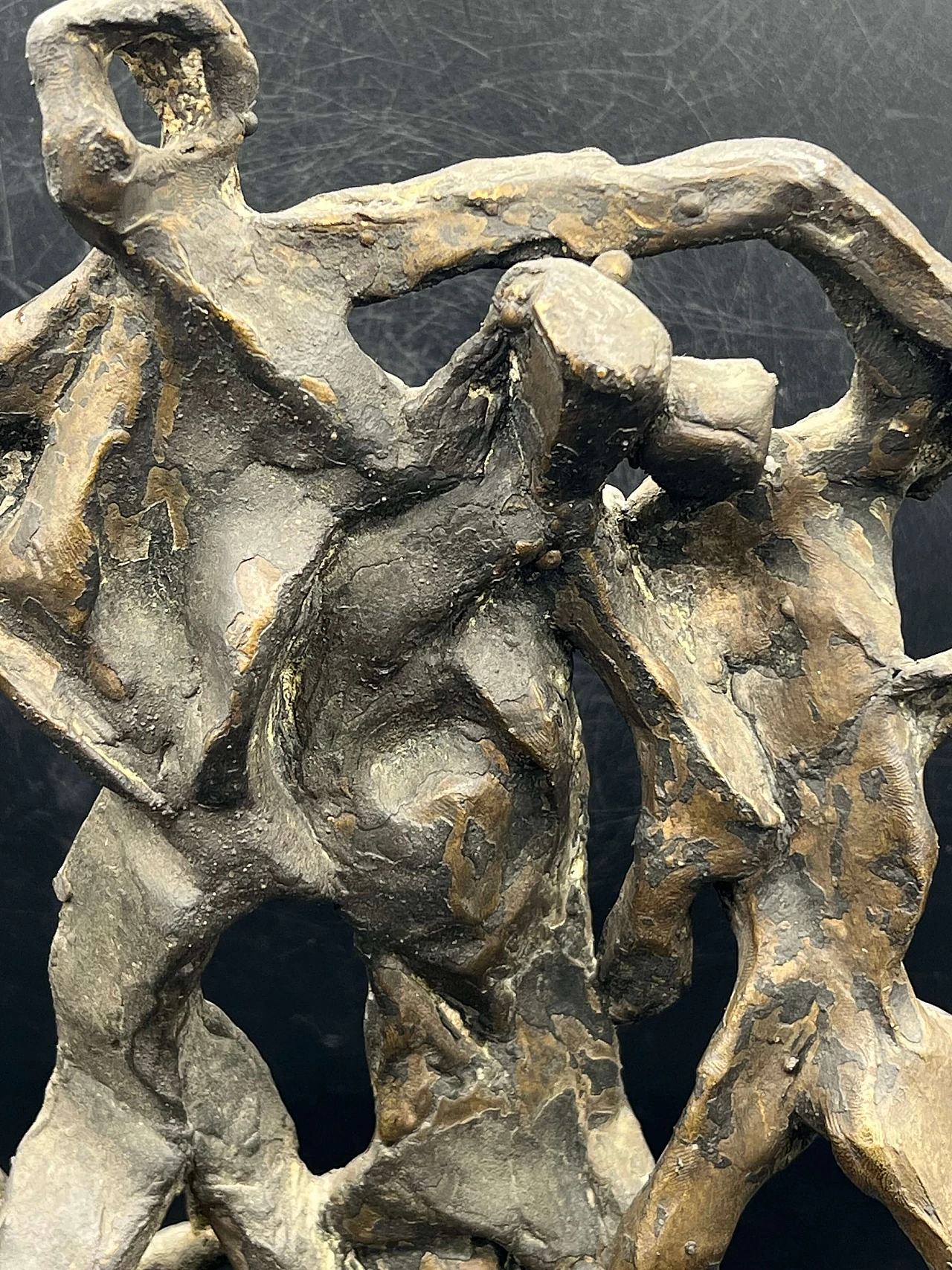 Enzo Sciavolino, Figure, scultura in bronzo a cera persa, 1959 2