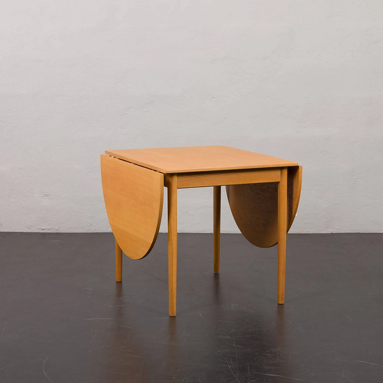 Oak extendable table by Bernhard Pedersen & Søn, 1970s 4