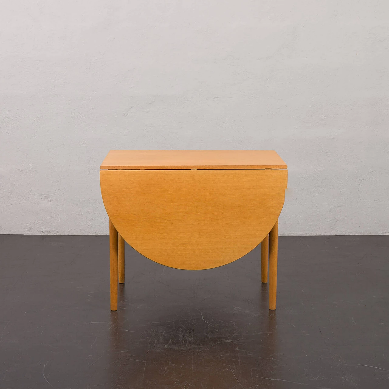 Oak extendable table by Bernhard Pedersen & Søn, 1970s 5