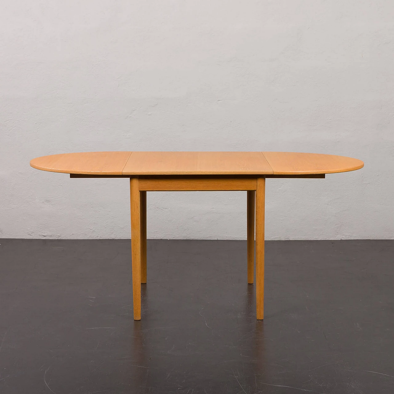 Oak extendable table by Bernhard Pedersen & Søn, 1970s 7