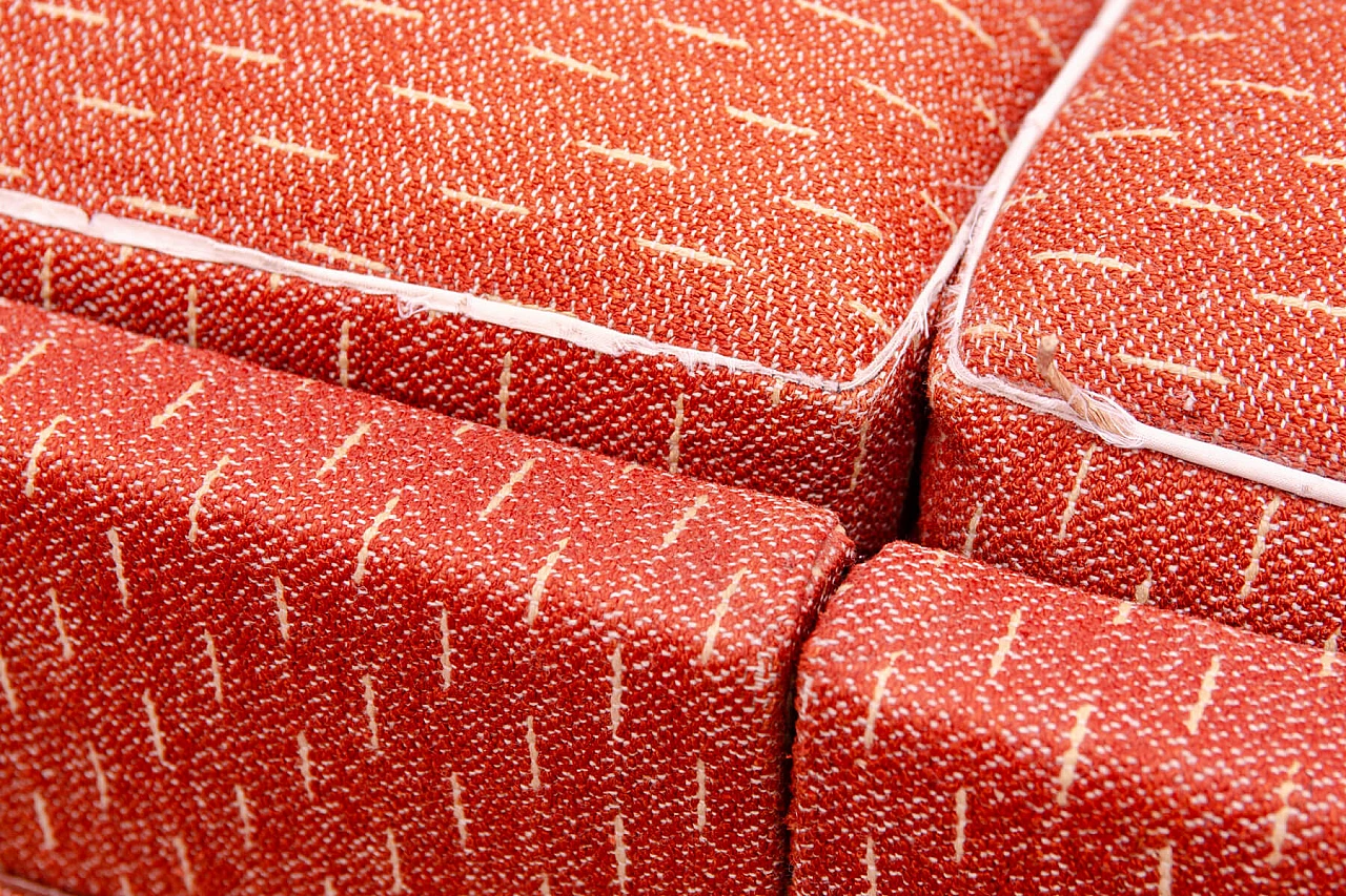 Divano letto pieghevole Art Deco in faggio tinto, anni '40 10