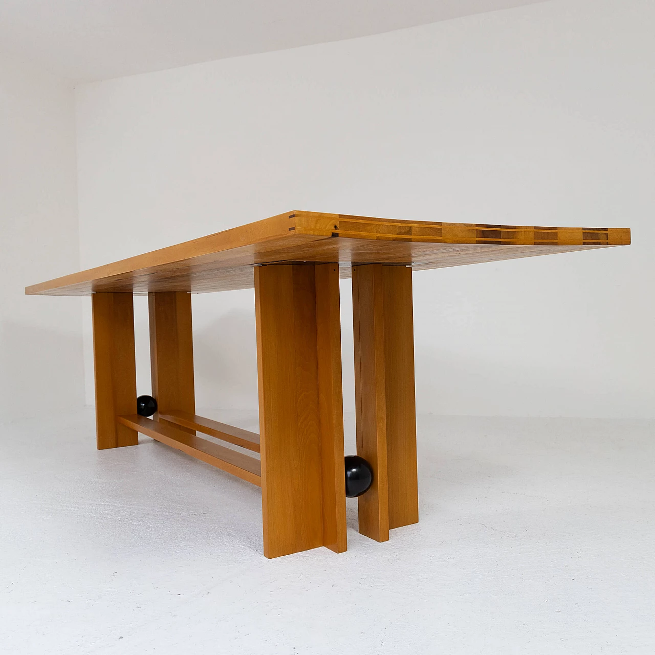 Wooden table by Soelle Palline for FVA Valenti, 1990s 13