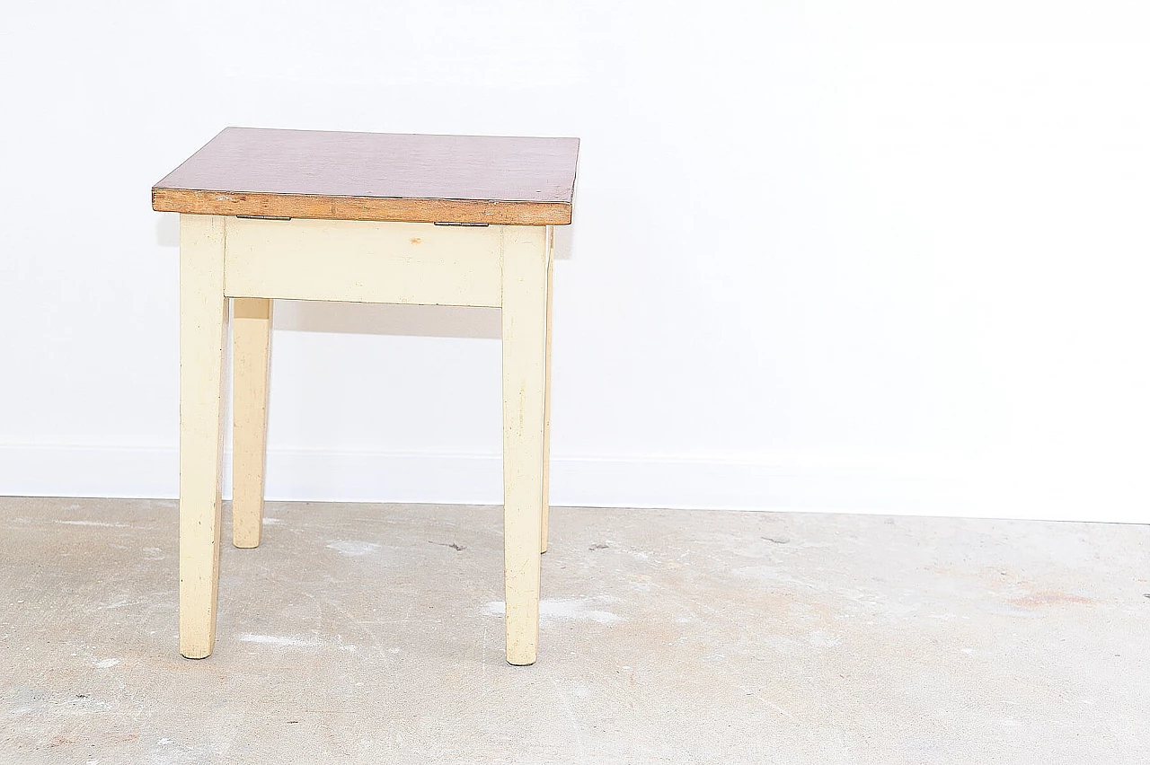 Varnished beech and formica coffee table, 1950s 3