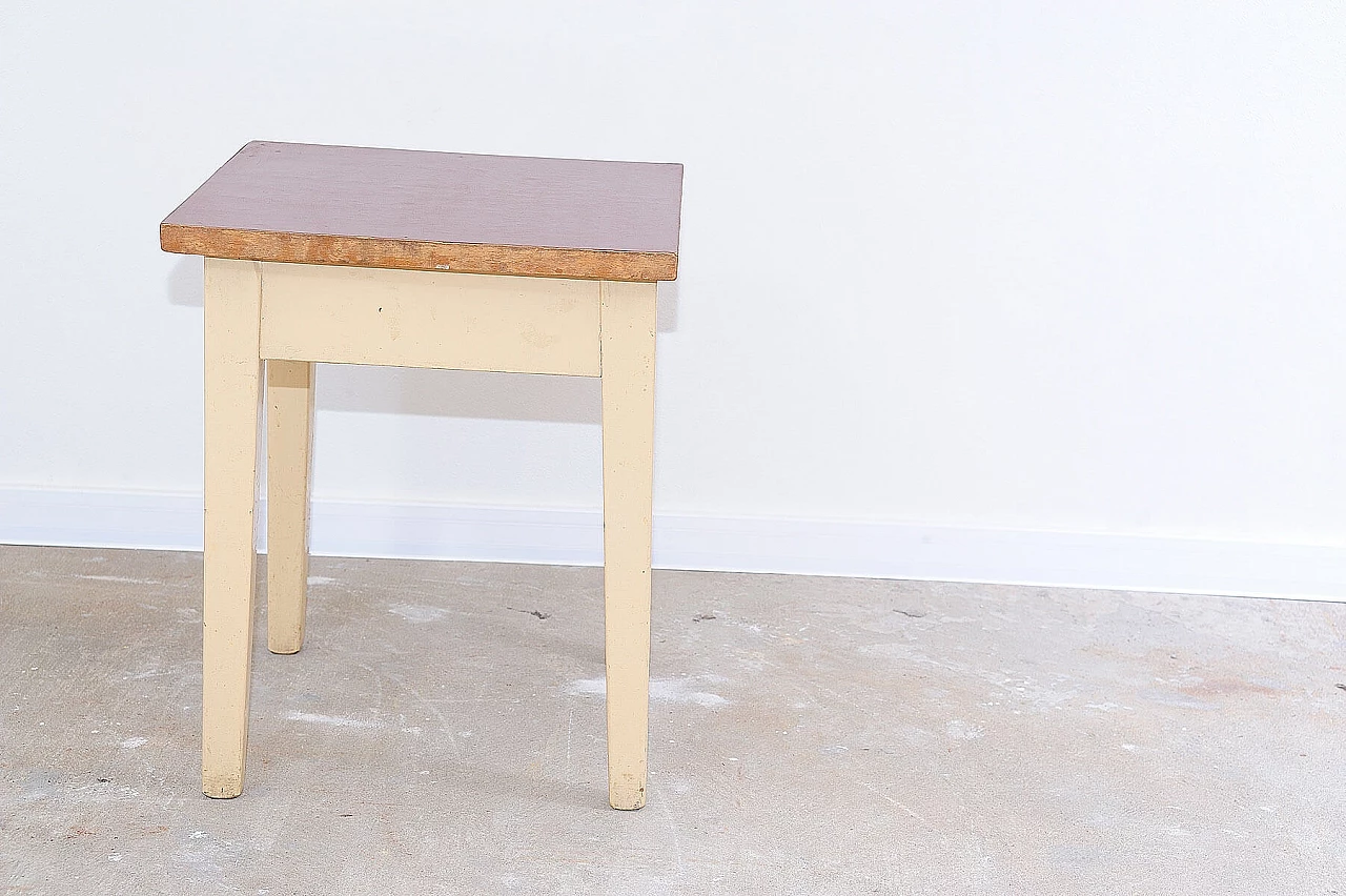 Varnished beech and formica coffee table, 1950s 7