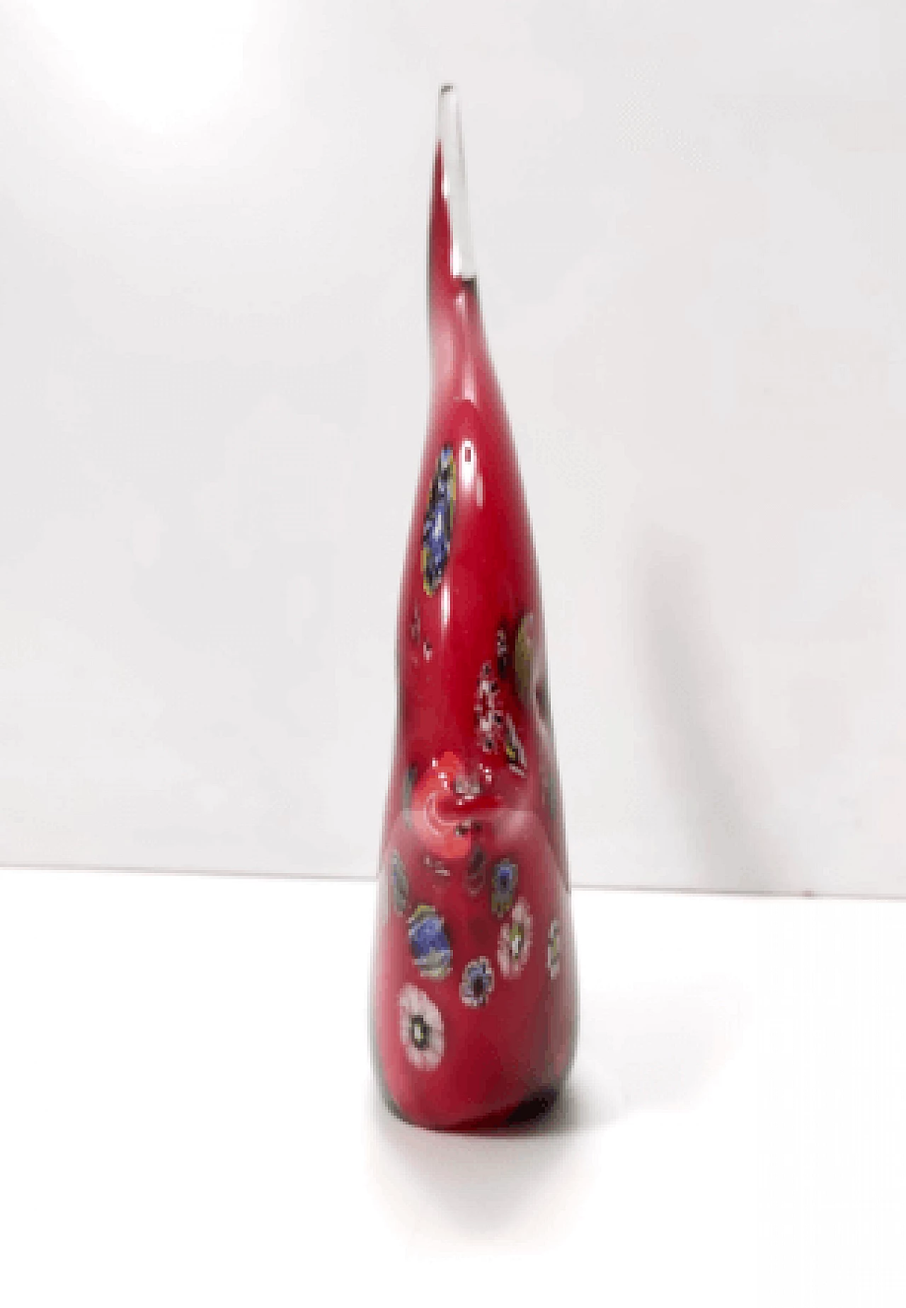 Scultura di pesce in vetro di Murano con murrine, anni '80 8